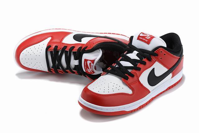 Cheap Nike Dunk Sb Men's Shoes Red White Black-11 - Click Image to Close